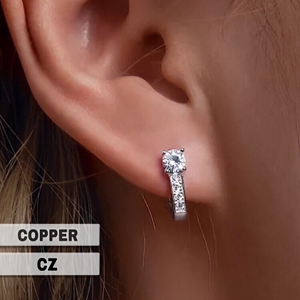 ⚜️𝟯𝟬%𝗢𝗙𝗙 𝗯𝘂𝗻𝗱𝗹𝗲𝘀 𝟯+⚜️ NEW CZ Silver Classic Earrings